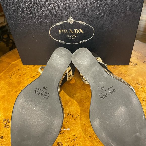 Prada snake skin wedge sandal - Picture 5 of 5